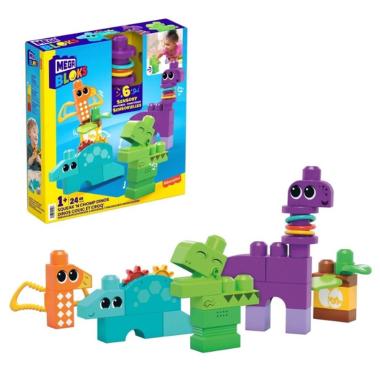 Mega bloks sensory dino scuola  e suona 24 pezzi
