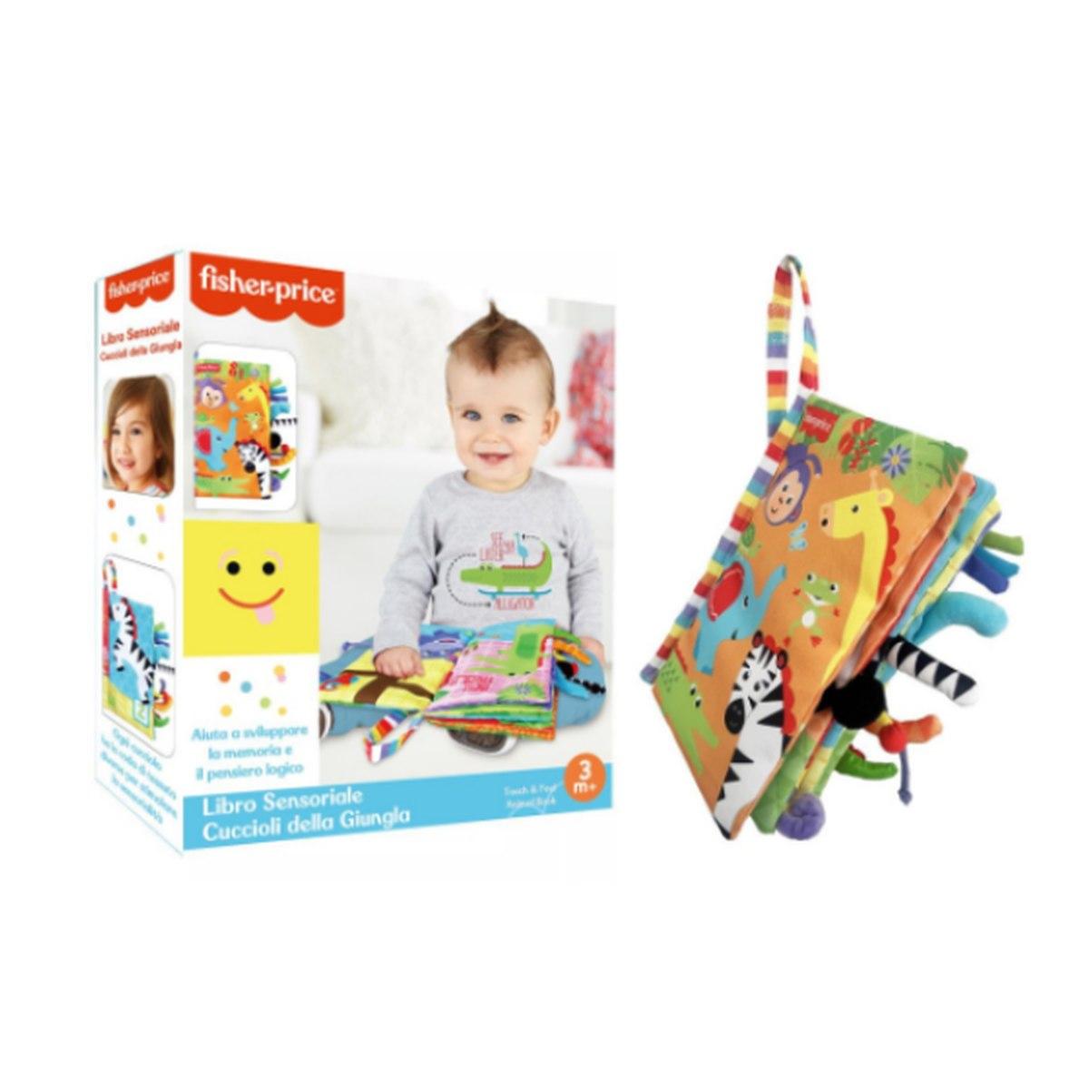 LIBRO SENSORIALE CUCCIOLI GIUNGLA FISHER PRICE<br />
