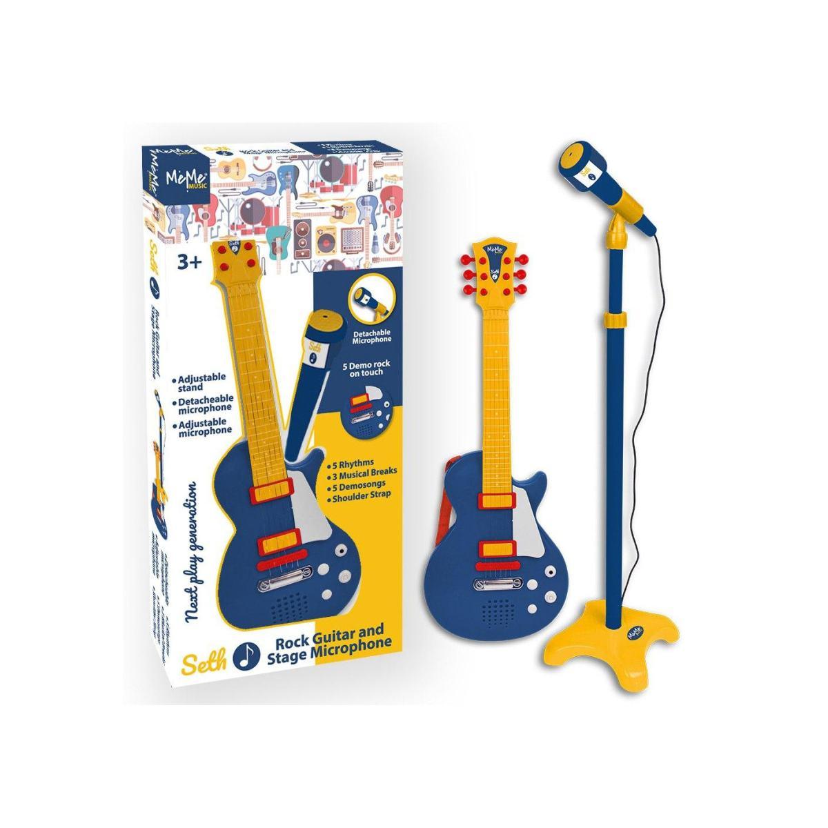 Chitarra rock e asta microfono seth