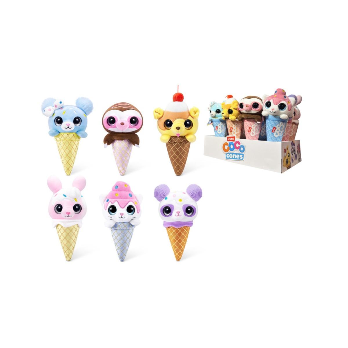 Coco cones sweet peluche in cono assortiti