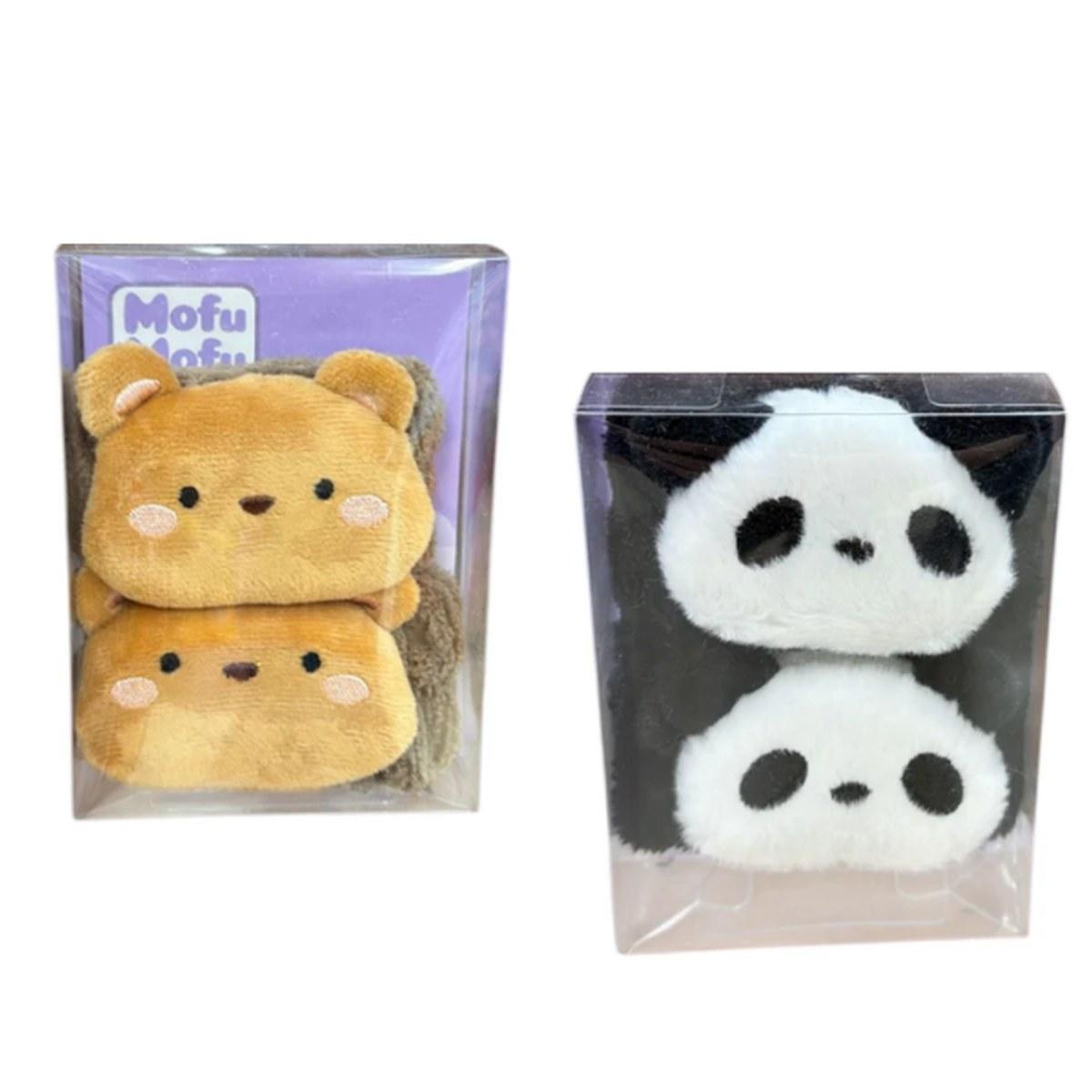 Set 2 polsini plush antigoccia mofu mofu