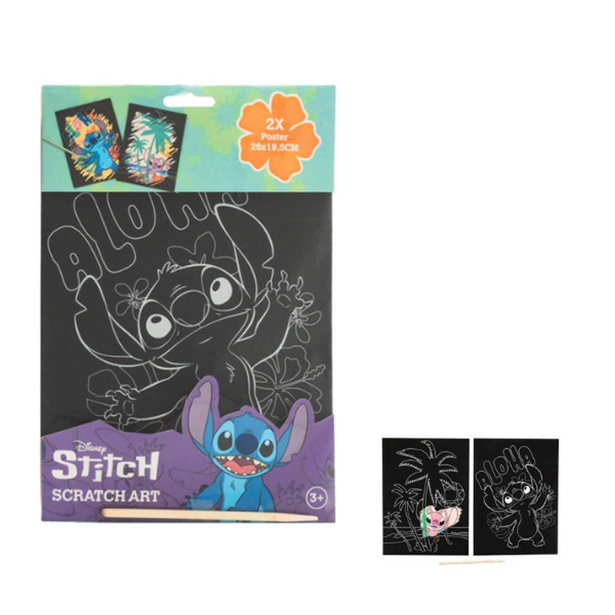 Stitch scratch art