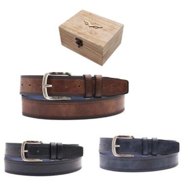 Cintura uomo armata di mare in box in legno