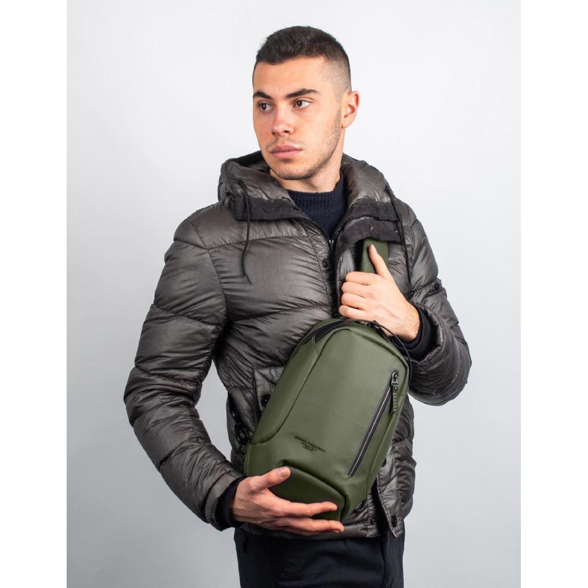 Zaino speed mono spalla colore verde british gentman