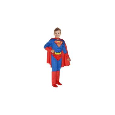 Costume superman con muscoli 3-4 anni