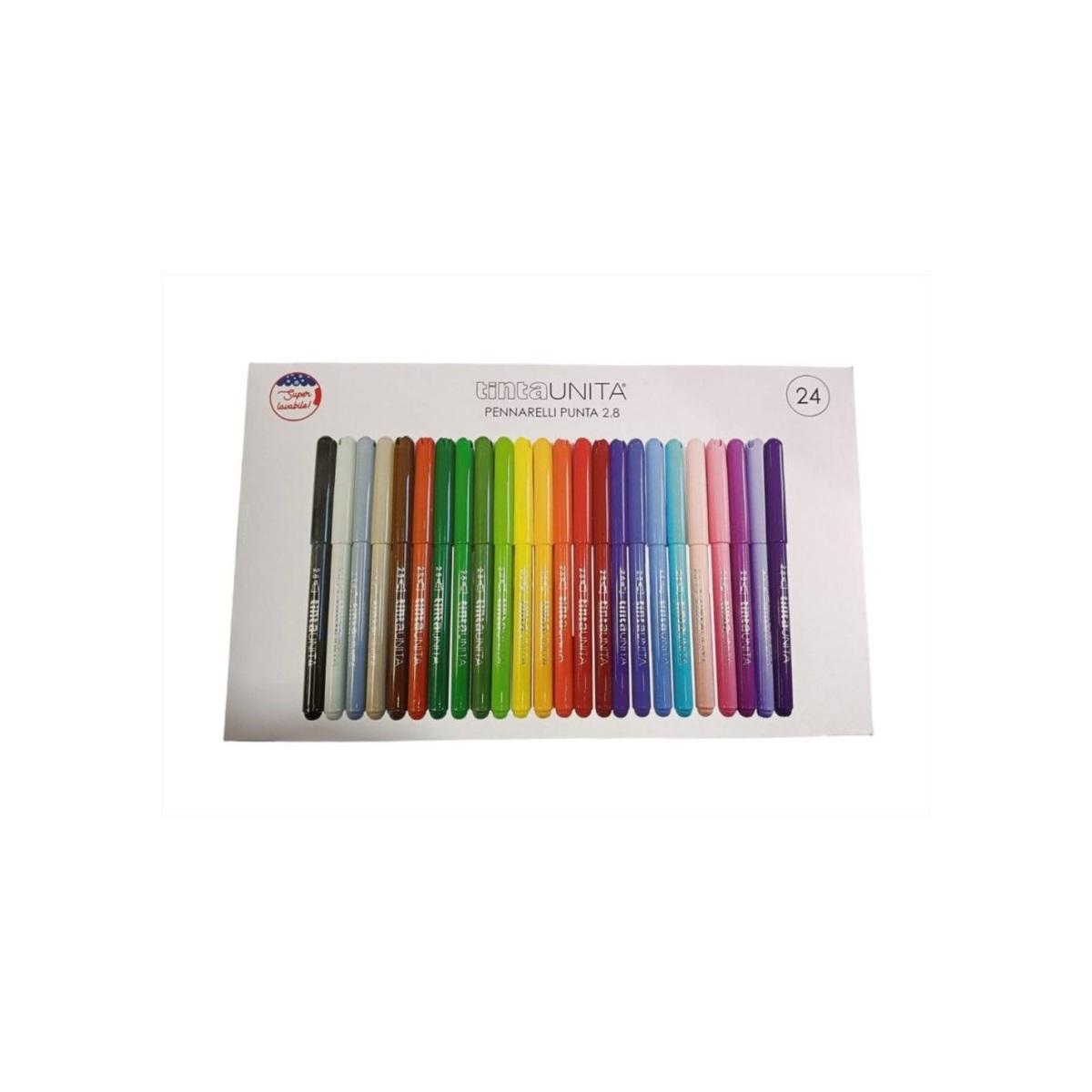 Pennarelli 2,8 tinta unita 24 pezzi