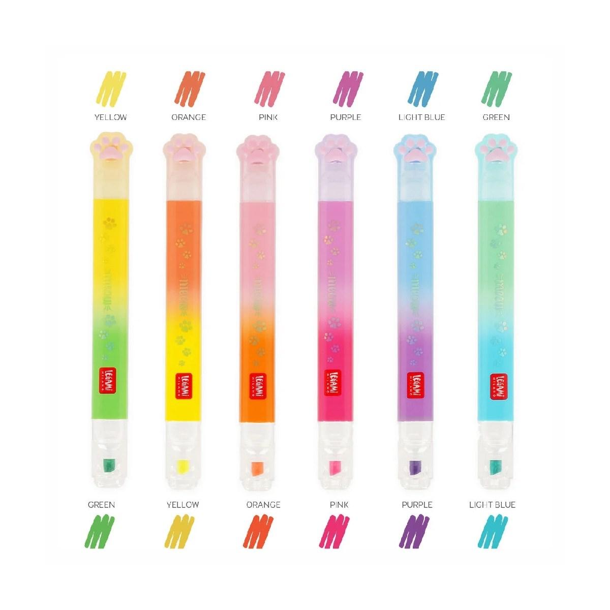 Set 6 evidenziatori doppia punta legami