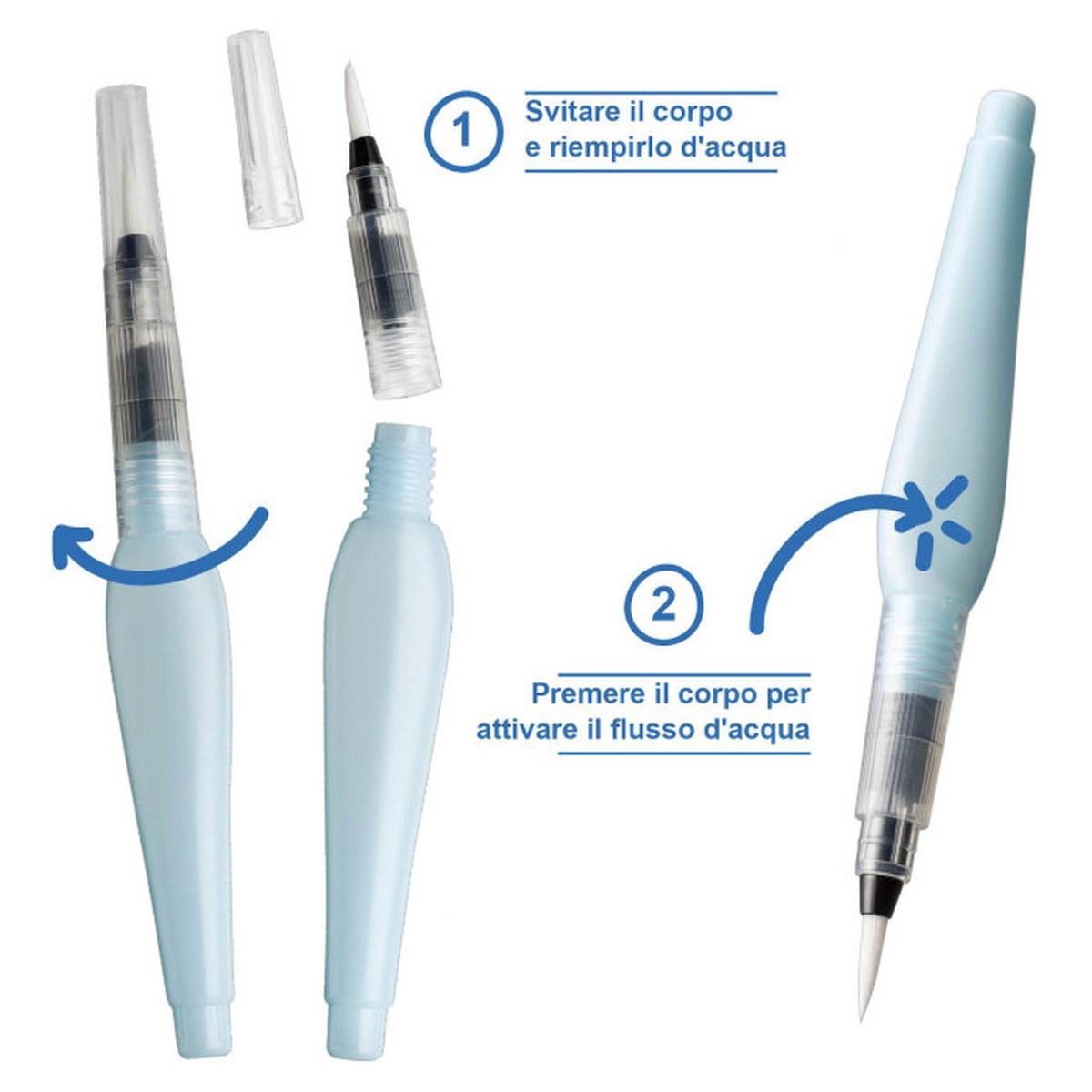 Pennello con serbatoio water brush