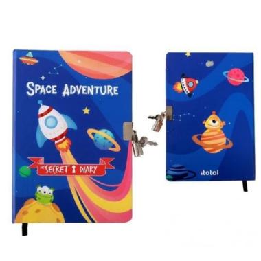 Diario segreto con lucchetto space adventure
