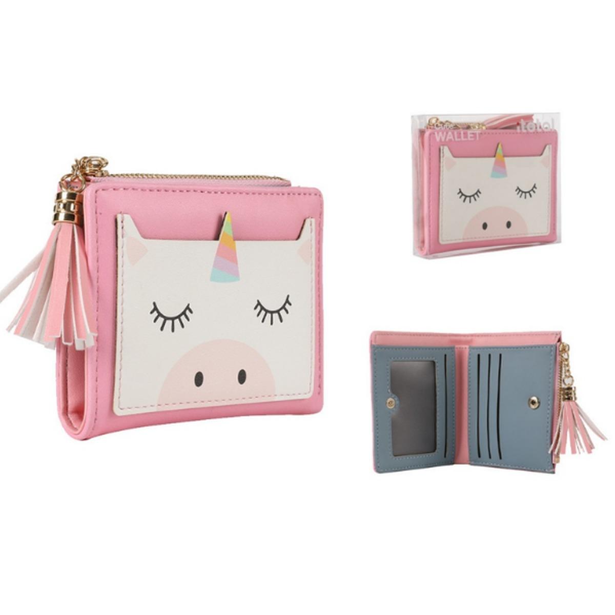 PORTAFOGLIO ITOTAL CON PORTAMONETE 11,5X1,5X9,5 cm UNICORNO