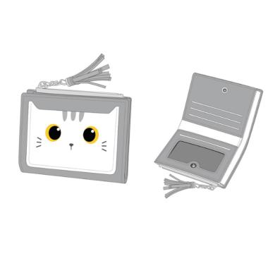 Portafoglio gatto bianco