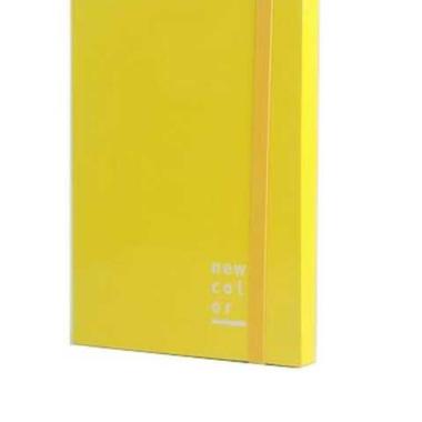 Cartella 3 lembi con elastico dorso 3 giallo