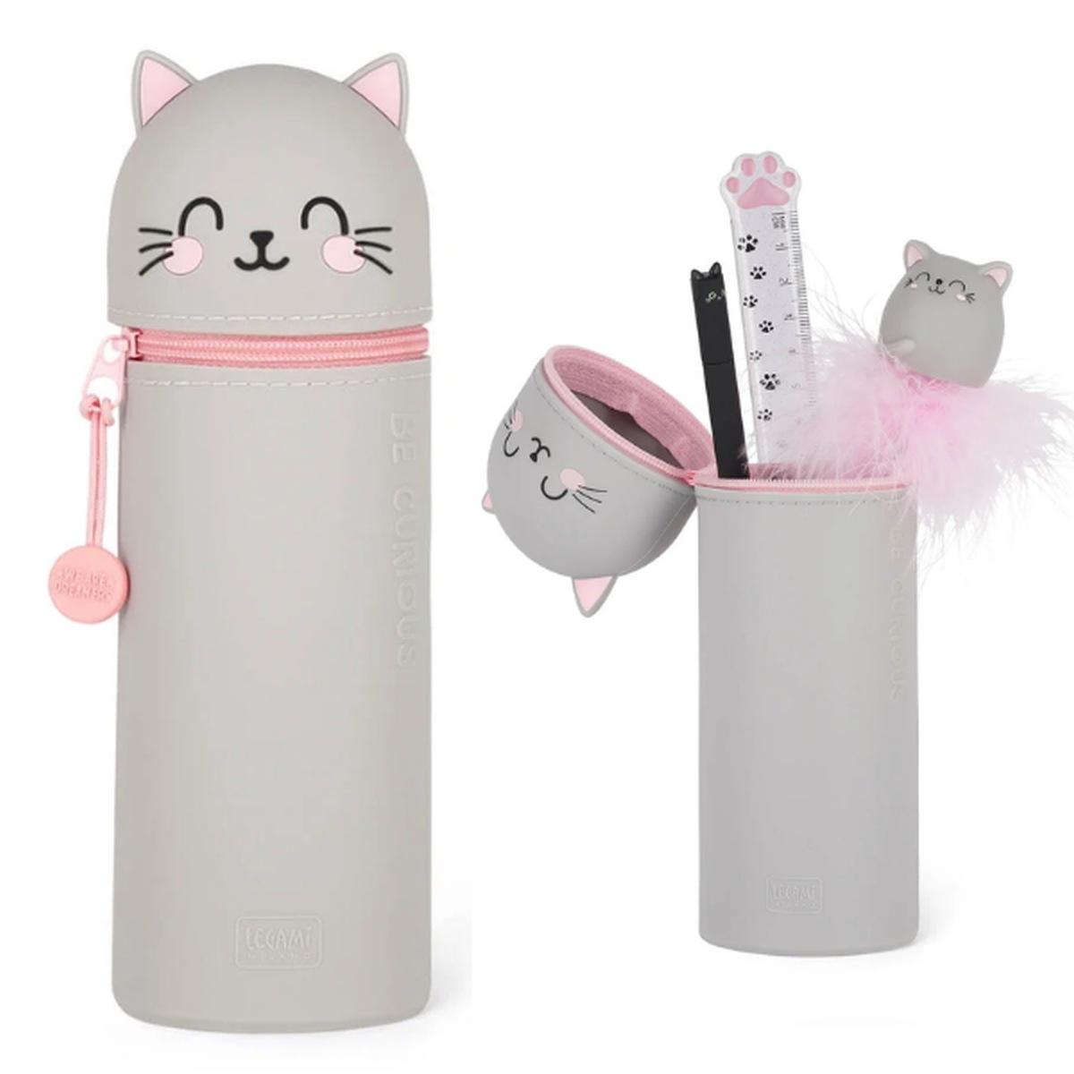 Portapenne in silicone kawaii kitty