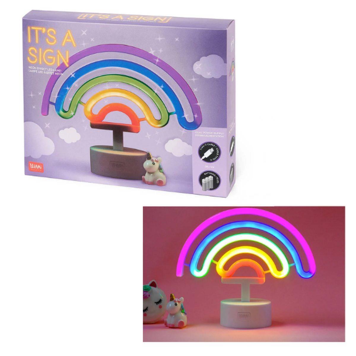Lampada led neon arcobaleno