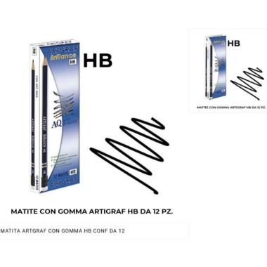 Matita con gomma hb artgraf