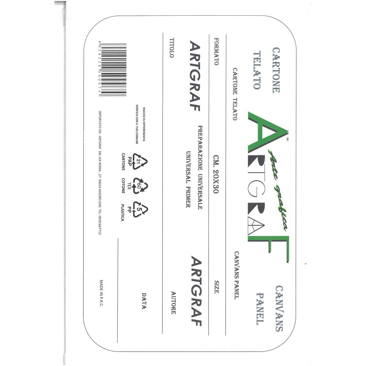 Cartone telato 20x30 cm artgraf