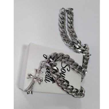 Collana  da uomo argento con croce