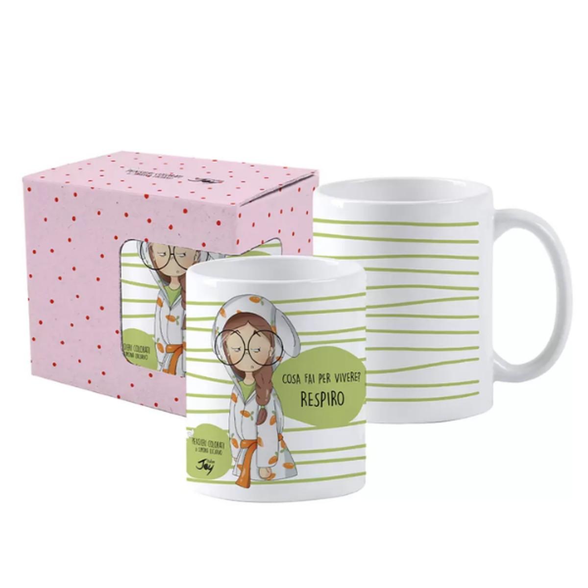 Tazza mug pensieri colorati  cosa fai per vivere?