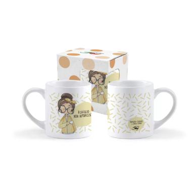 Tazzina caffè pensieri colorati  risveglio: non autorizzato