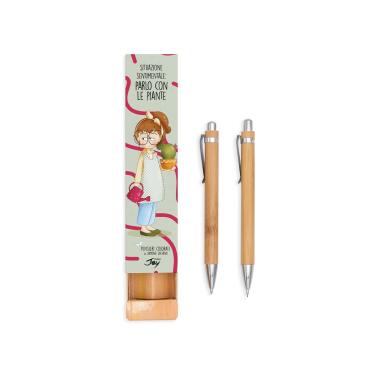 Kit scrittura bamboo pensieri colorati  calma, sostantivo femminile