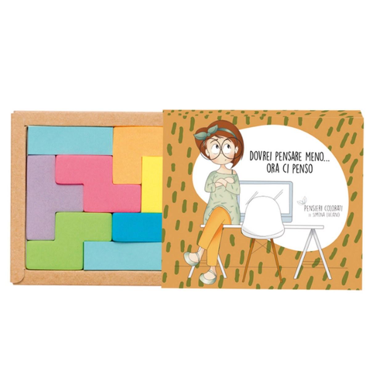 Sticky notes tetris pensieri colorati  dovrei pensare meno