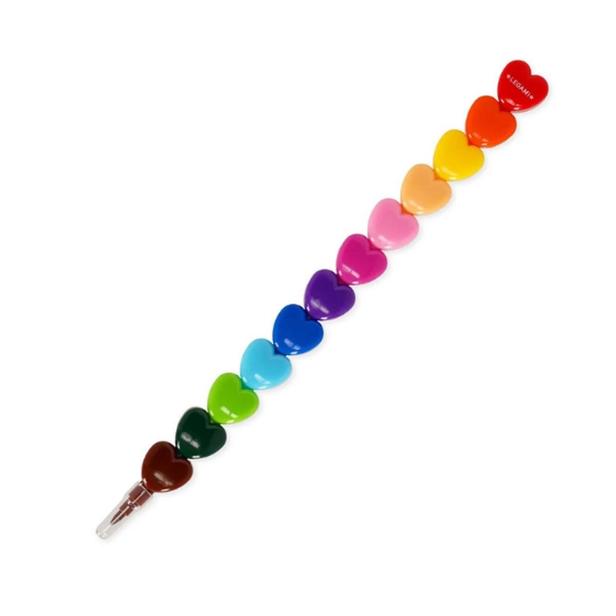 12 pastelli impilabili - dream in colour - heart