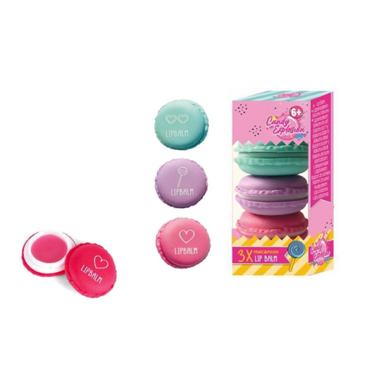 Candy Macaron Lip Balm 3pz