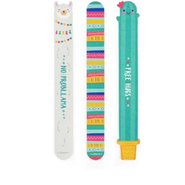 Set 3 lime per unghie tema llama