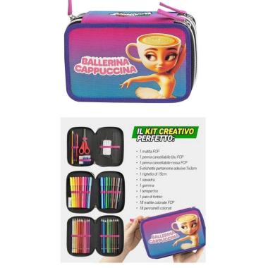 Astuccio 3 Zip Skifidol Ballerina Cappuccina