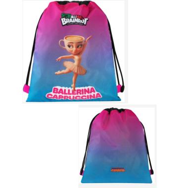 Sacca a Zaino Coulisse skifidol Brainrot Ballerina Cappuccina