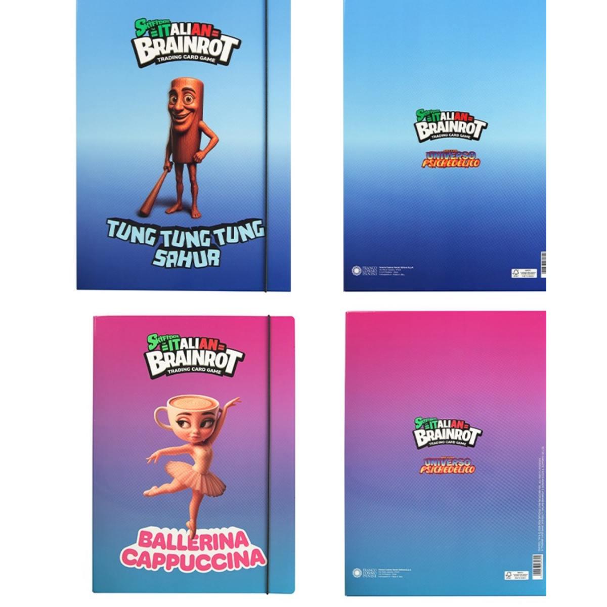 Cartella con elastico skifidol brainrot