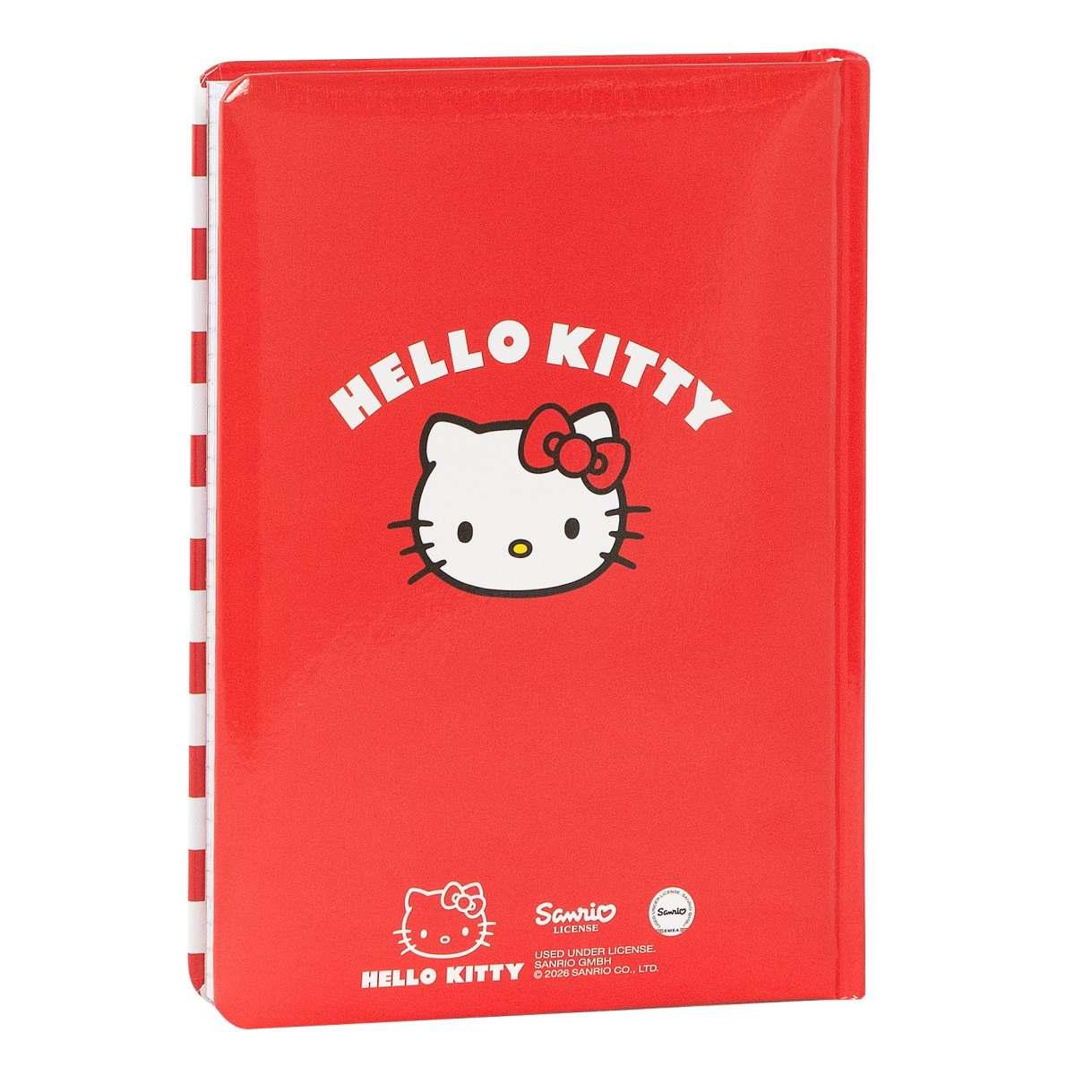 Diario datato 26-27 standard hello kitty stripes