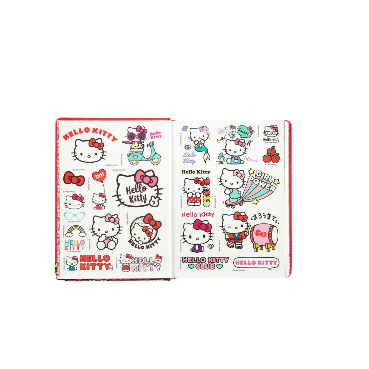 Diario datao standard 26-27 hello kitty red