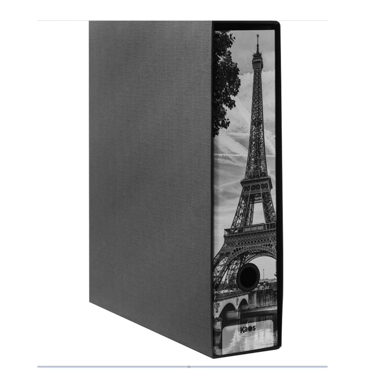 Raccoglitore ad anelli dorso 8 cm parigi