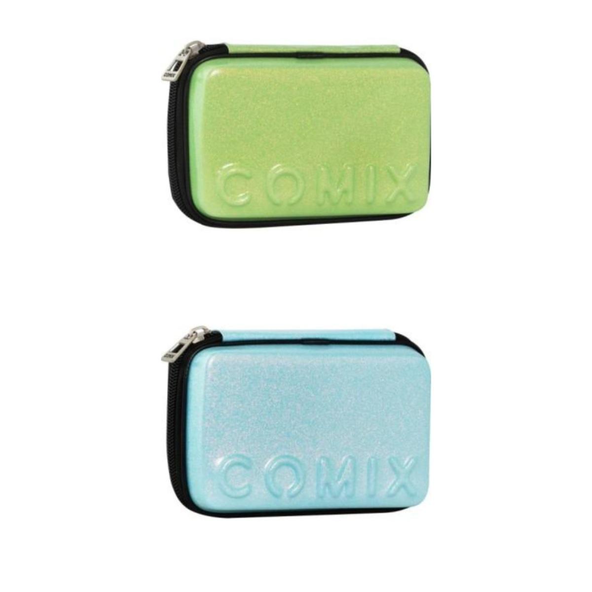 Astuccio corredo maxi zip glitter