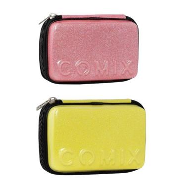 Astuccio corredo maxi zip glitter