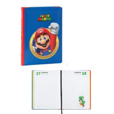 Diario 12 mesi 2026/2027 - super mario - non datato