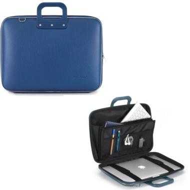 Maxi Borsa Bombata per Laptop 17" 46x33 cobalt blue