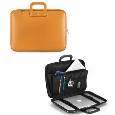 Borsa Bombata Maxi per laptop 17 46x33 gialla