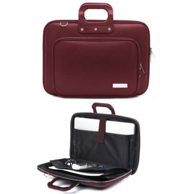 Borsa bombata plus classic 15,6'' borgogna