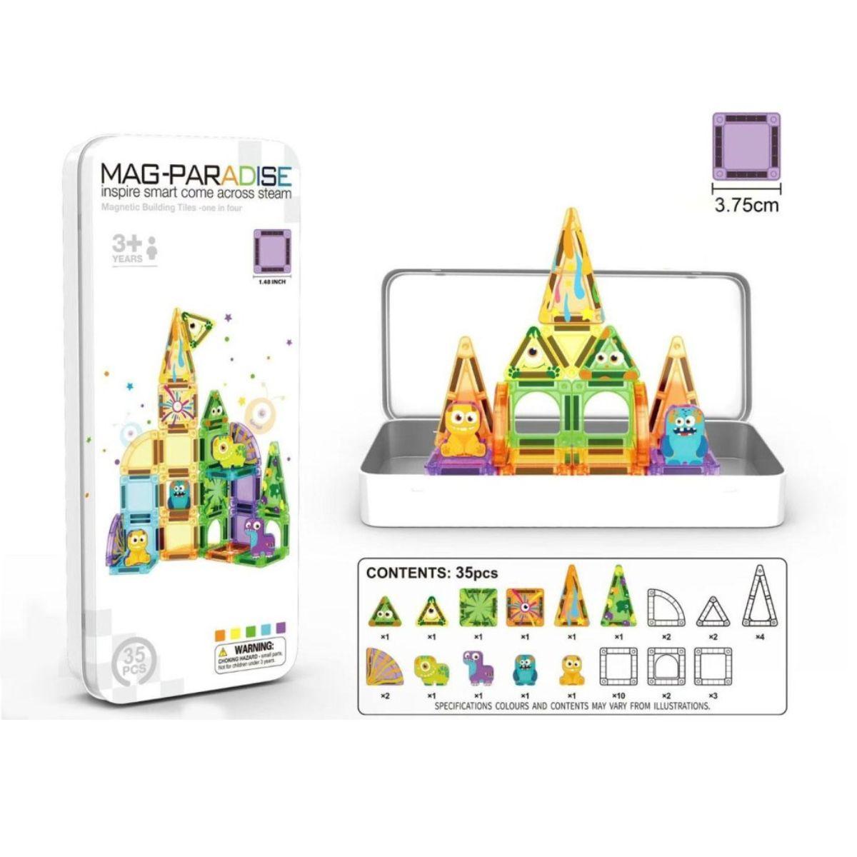 Costruzioni Magnetiche Mostri - Set 35 Pezzi con Personaggi