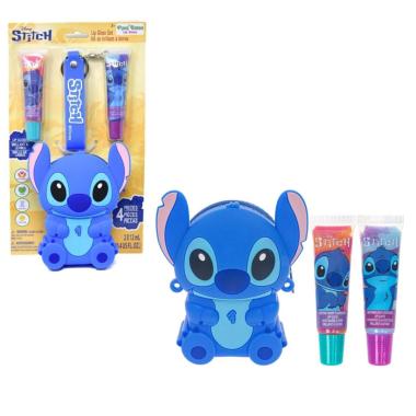 Stitch Borsetta con Lip Gloss e Portachiavi