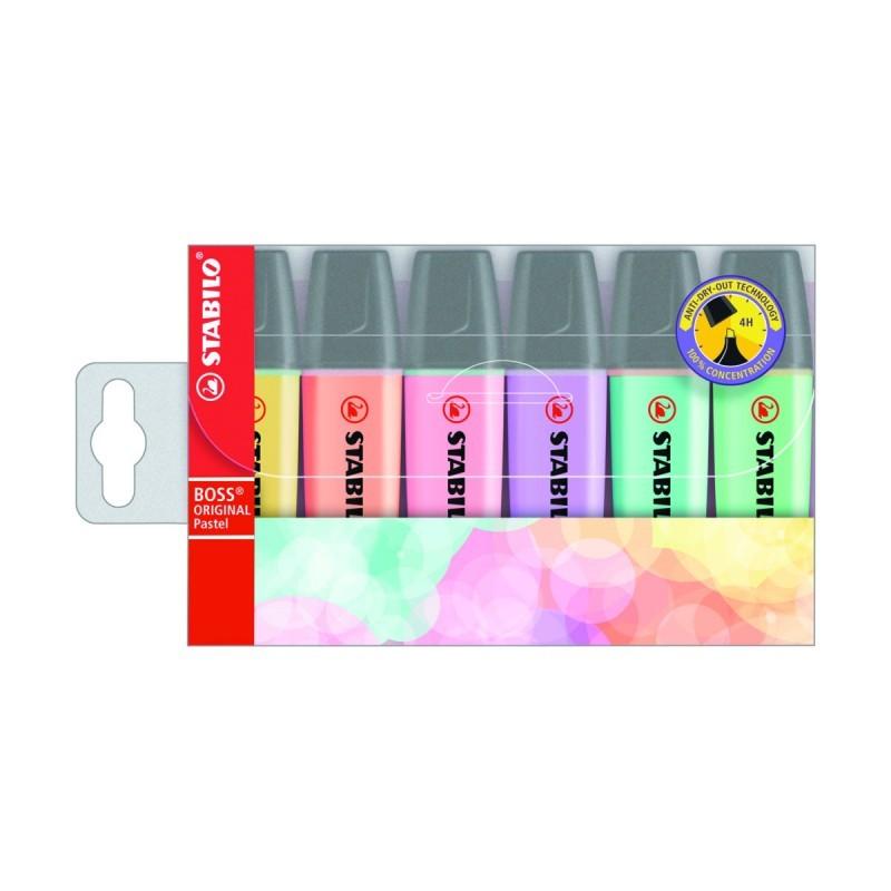 Evidenziatore stabilo pastello conf.6 pz